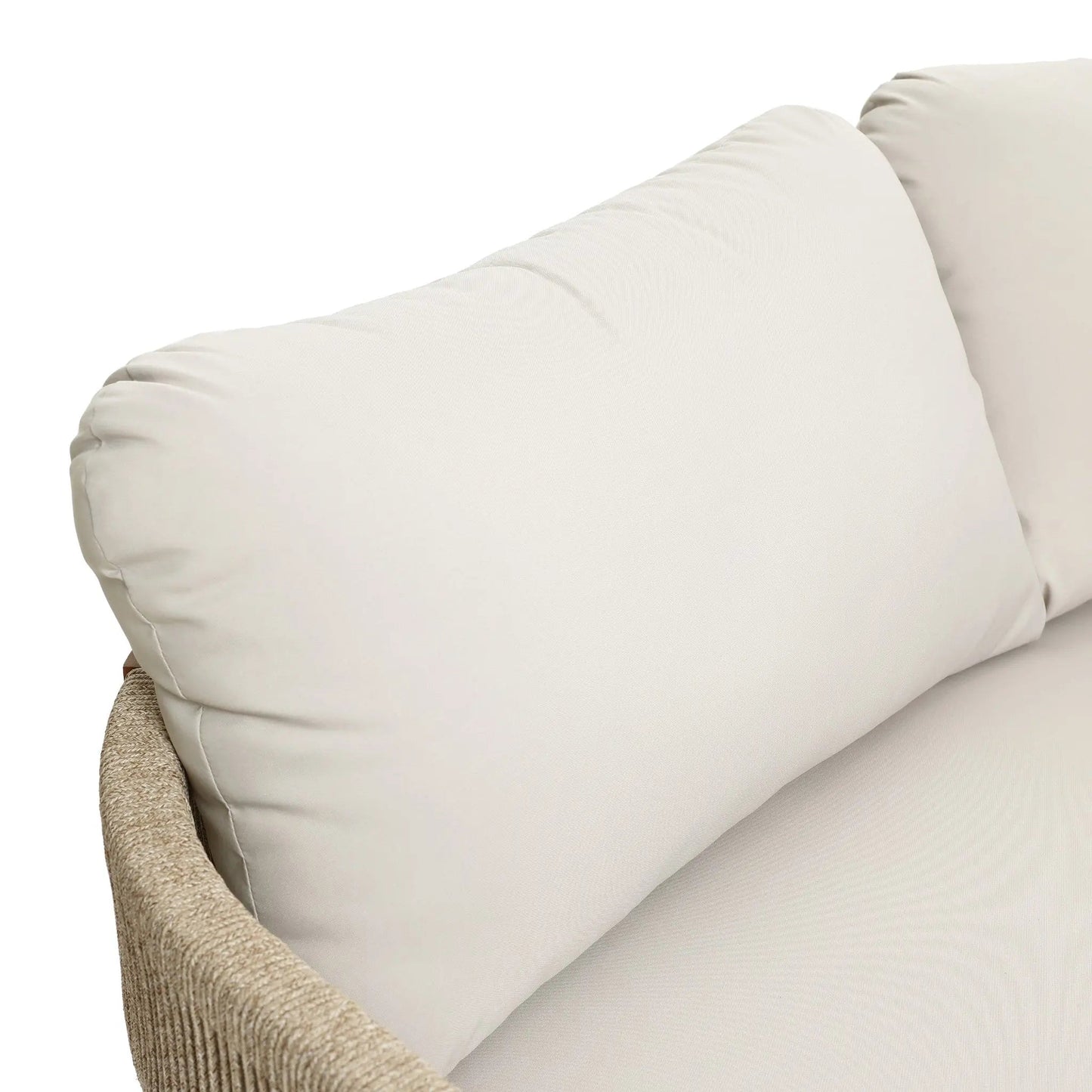 RetailsSup 4-Piece Outdoor Conversation Set – Acacia Wood, Loveseat, 2 Armchairs, Coffee Table